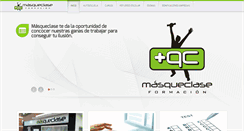 Desktop Screenshot of masqueclase.com
